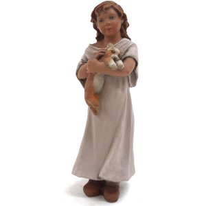 327-Figuras-de-Belén-Montserrat-Ribes-nina-con-un-gatito-15cm