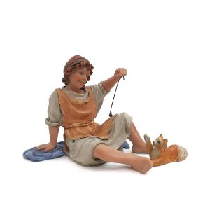 325-Figuras-de-Belén-Montserrat-Ribes-niño-con-gato-15cm