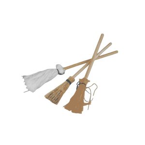 71441-complementos-para-belén-miniaturas-utensilios-varios-escobas-11cm