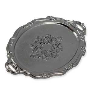 72577-complementos-para-belén-miniaturas-utensilios-varios-bandeja-plata-5,5cm