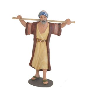 14075-Figuras-de-Belén-Gelen-pastor-con-vara-sobre-hombros-14cm