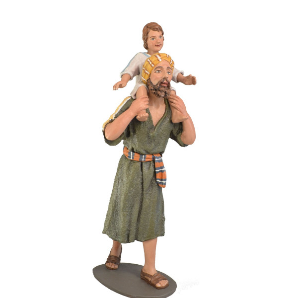 19088-Figuras-de-Belén-Gelen-pastor-nina-en-hombros-19cm