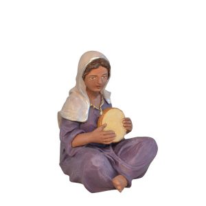 14114-Figuras-de-Belén-Geles-pastora-con-pandereta-14cm