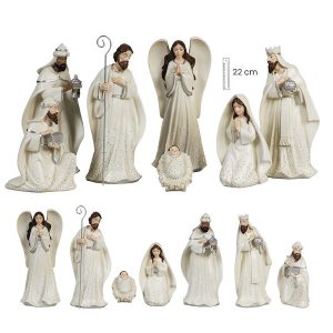 JV-25284-figuras-de-belén-otros-misterio-blanco-plata-22cm