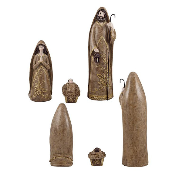 Conjunto de Natividad Decorativa de 6 Piezas (34 cm) - Imagen 3